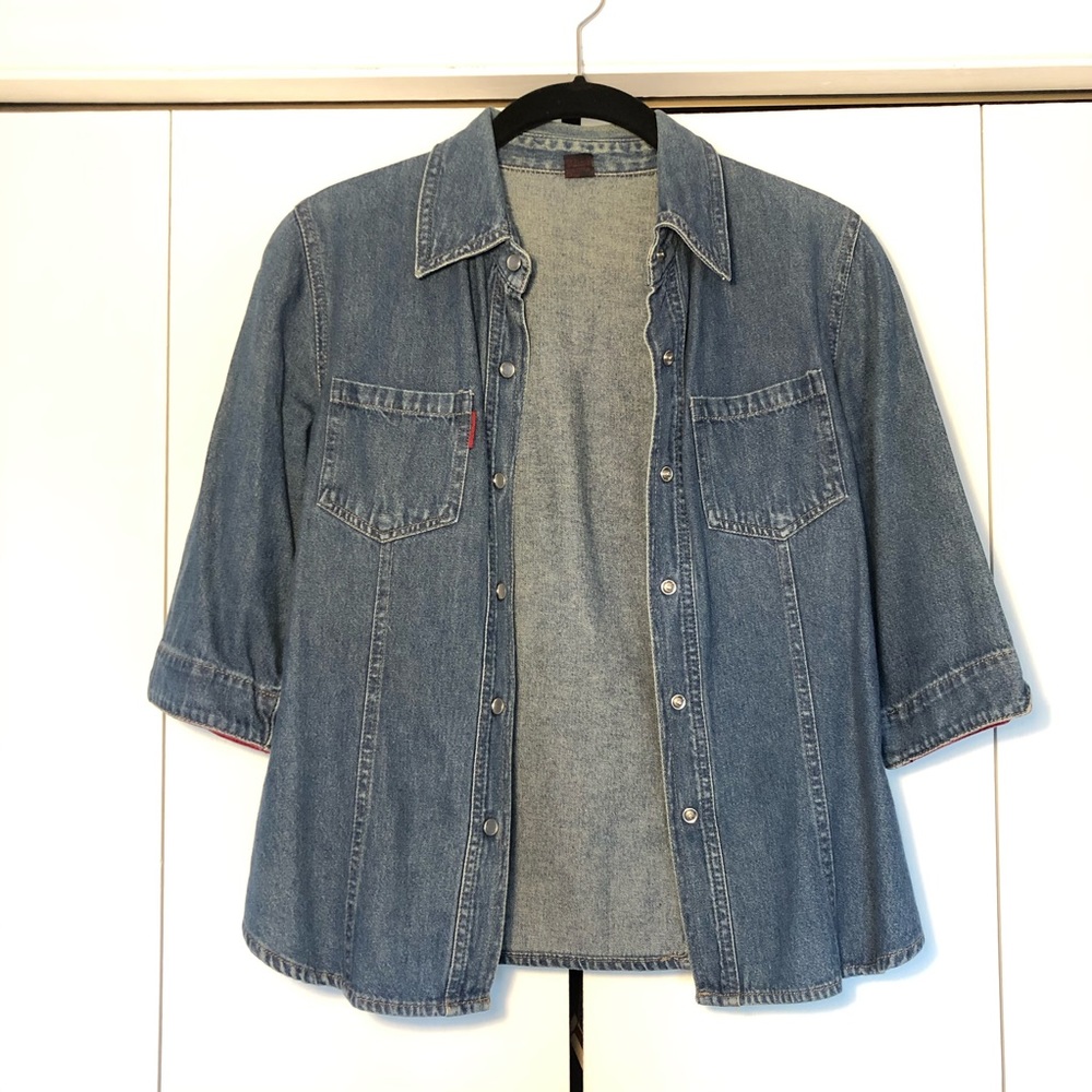 Bongo denim button up shirt